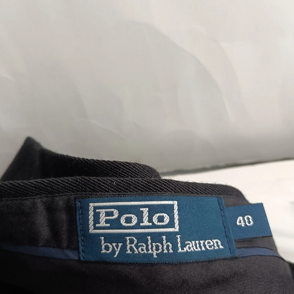 Ralph Lauren Equestrian men’s suede knees luxury pants Italy new display sz 40 - Picture 3 of 11